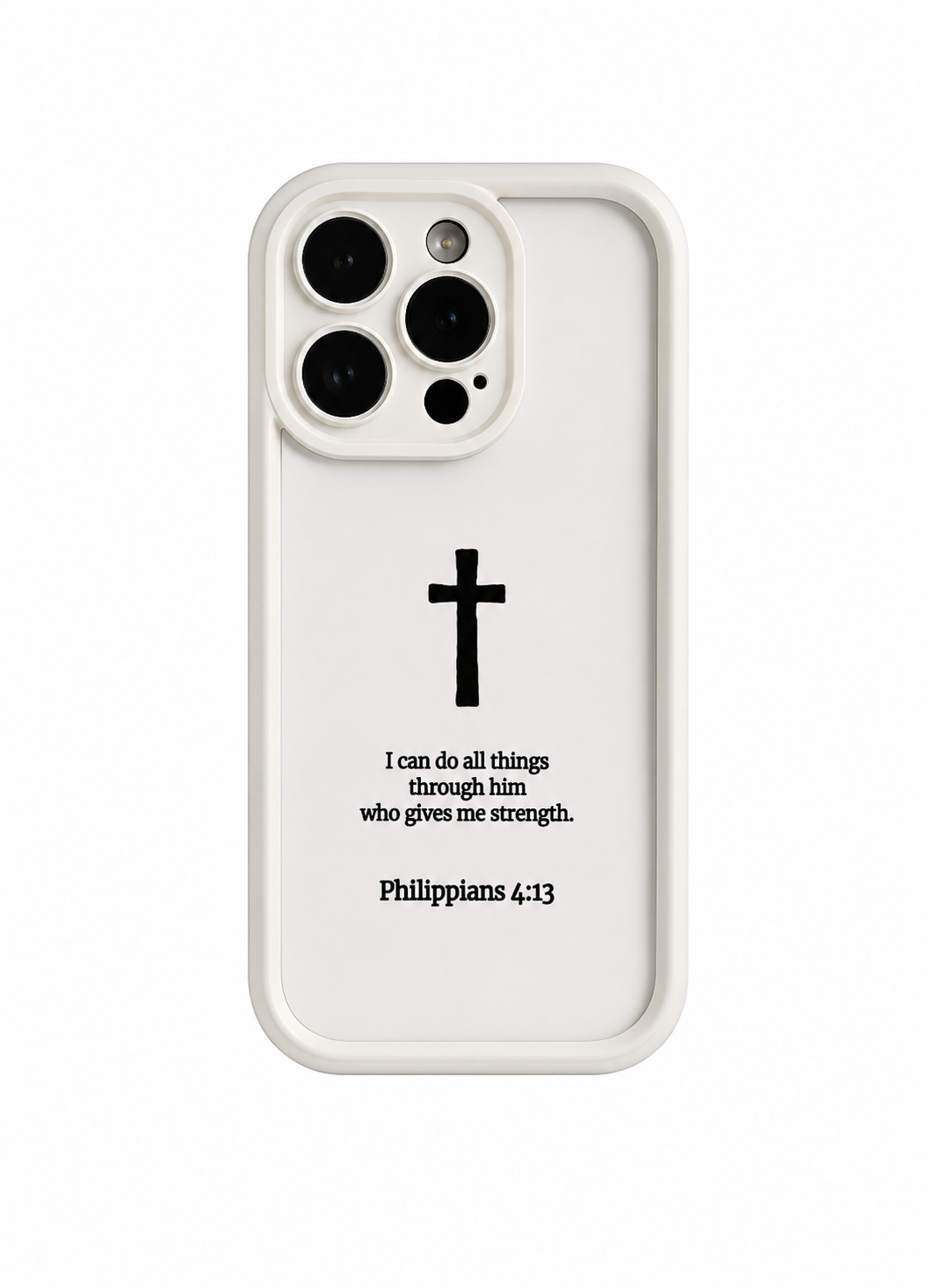 Philippians 4:13 Cross iPhone Case