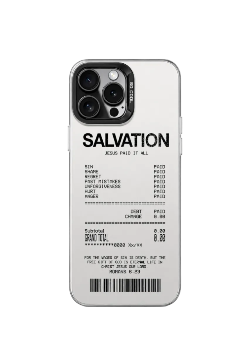 Salvation Receipt iPhone Case