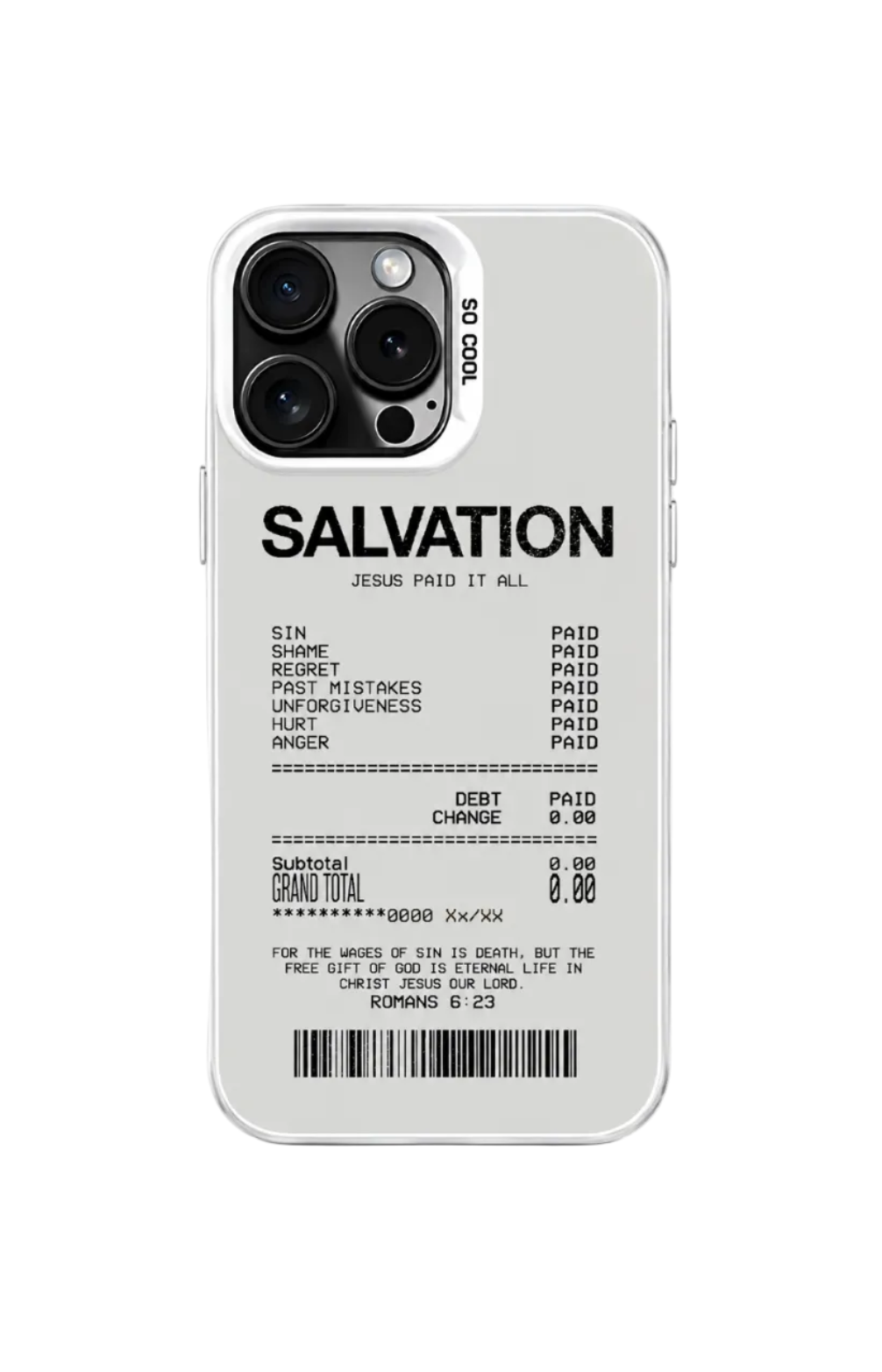 Salvation Receipt iPhone Case