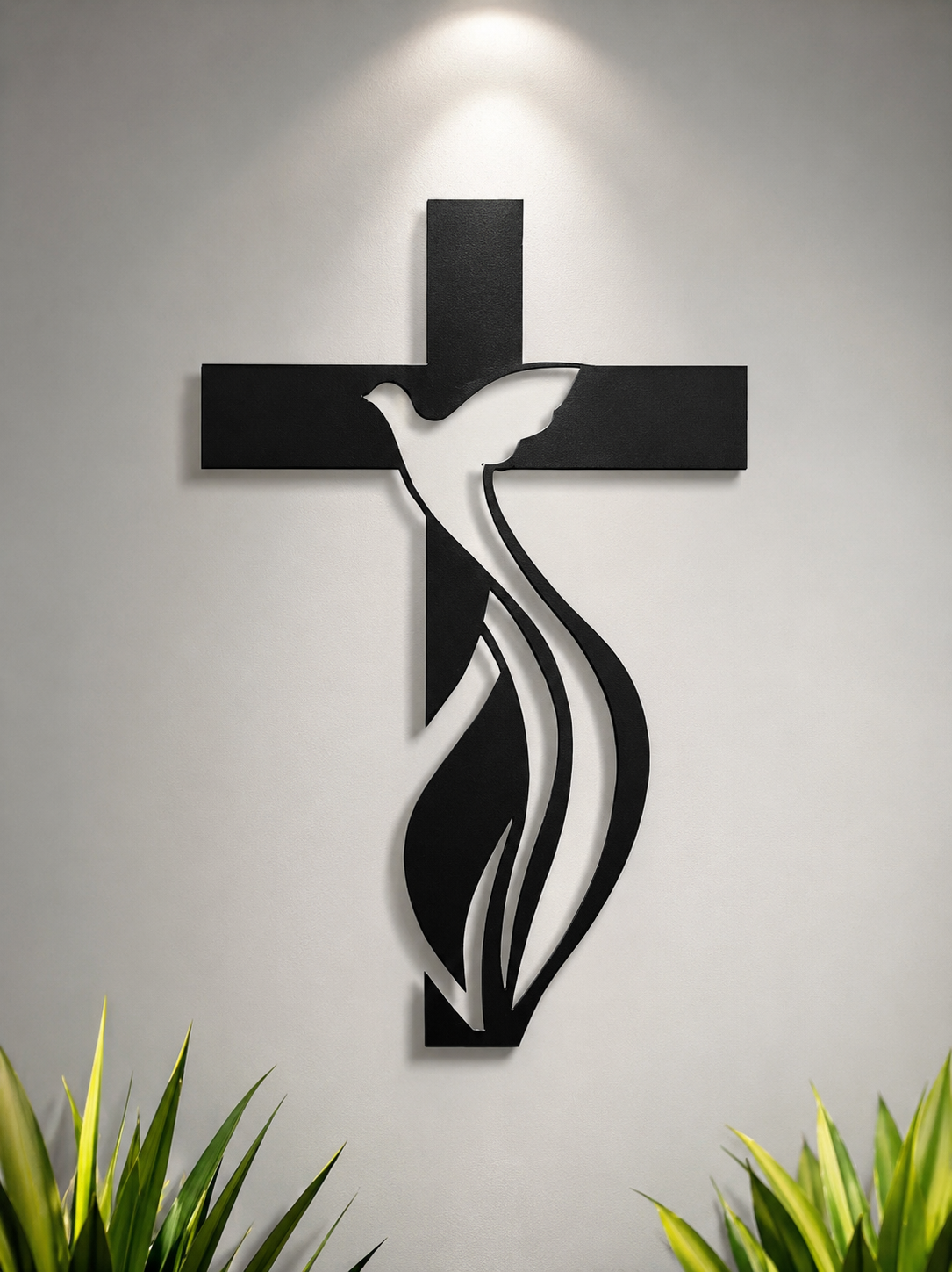 Flying Dove and Cross Wall decor