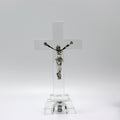 LED Crystal Jesus Cross Statue