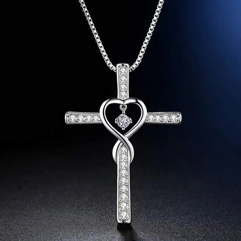 Eternal Love Crystal Cross