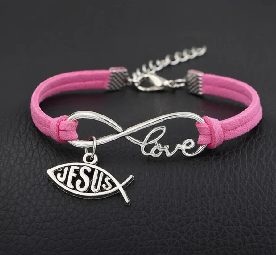Jesus’s Infinite Love Velvet Rope Bracelet Collection
