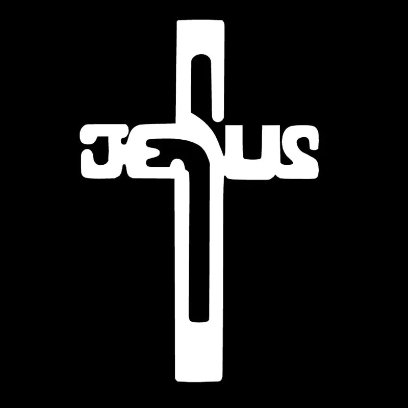 JESUS Cross Vinyl Car Sticker