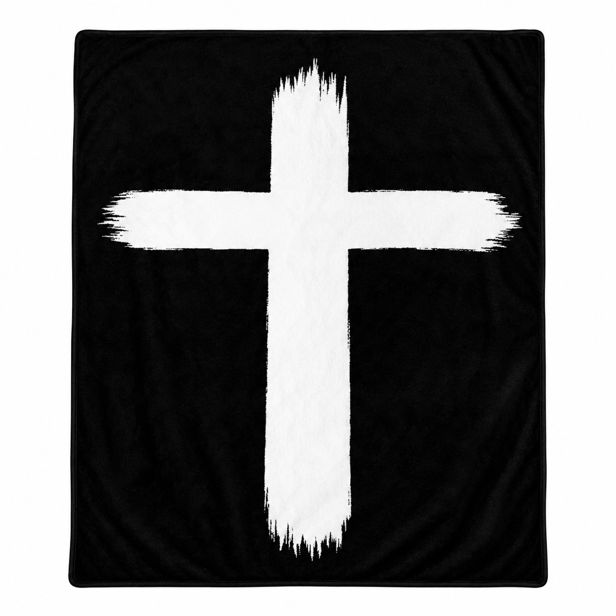 Painted Cross Soft Flannel Blanket