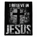 I BELIEVE IN JESUS Soft Flannel Blanket
