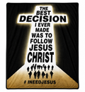#INEEDJESUS Soft Flannel Blanket