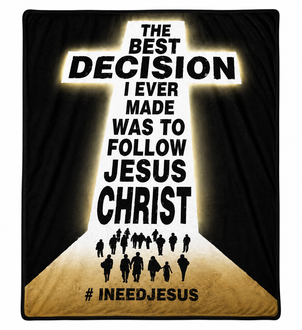 #INEEDJESUS Soft Flannel Blanket