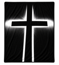 Glowing Cross Soft Flannel Blanket
