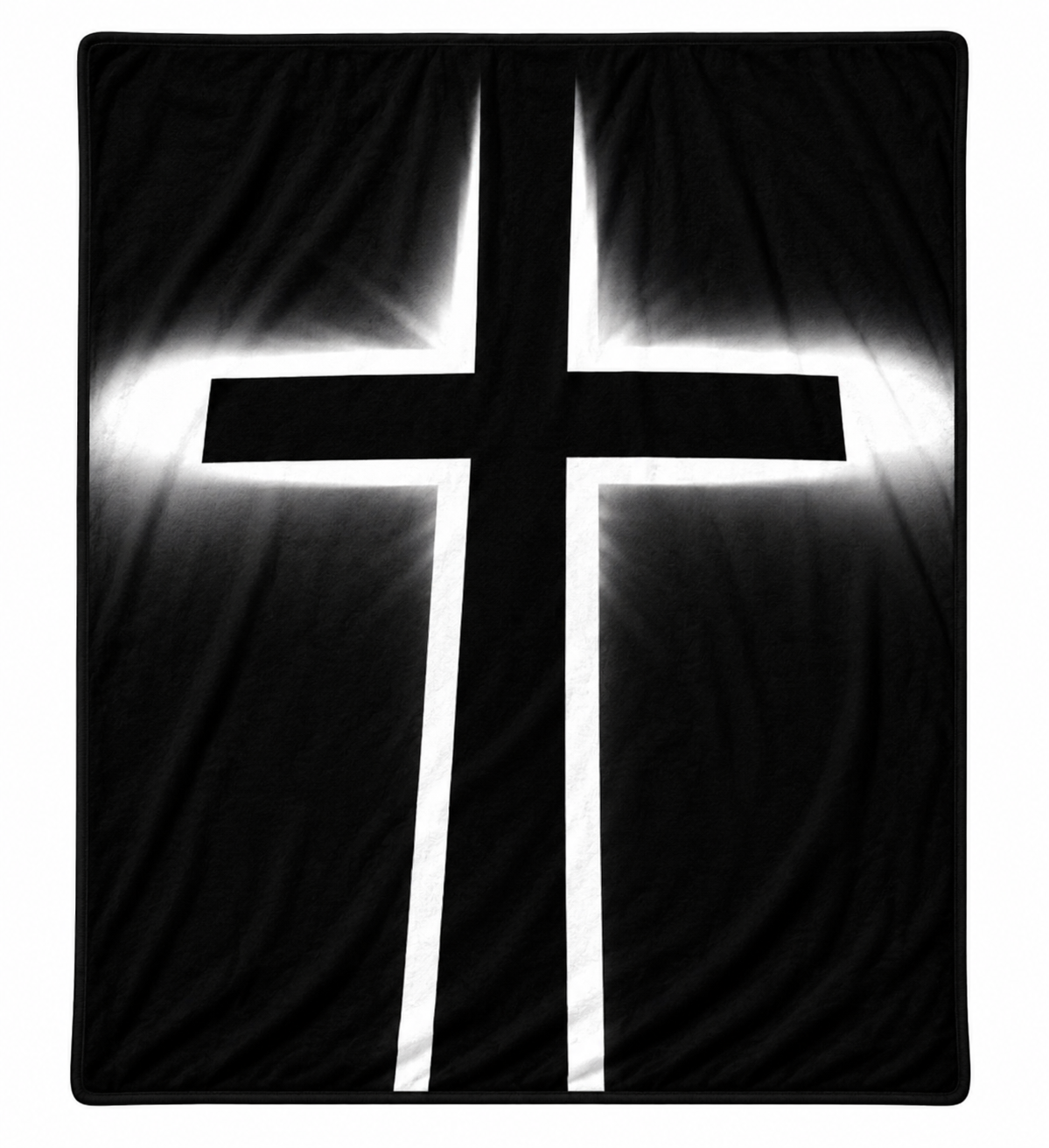 Glowing Cross Soft Flannel Blanket