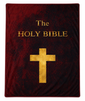 THE HOLY BIBLE Soft Flannel Blanket