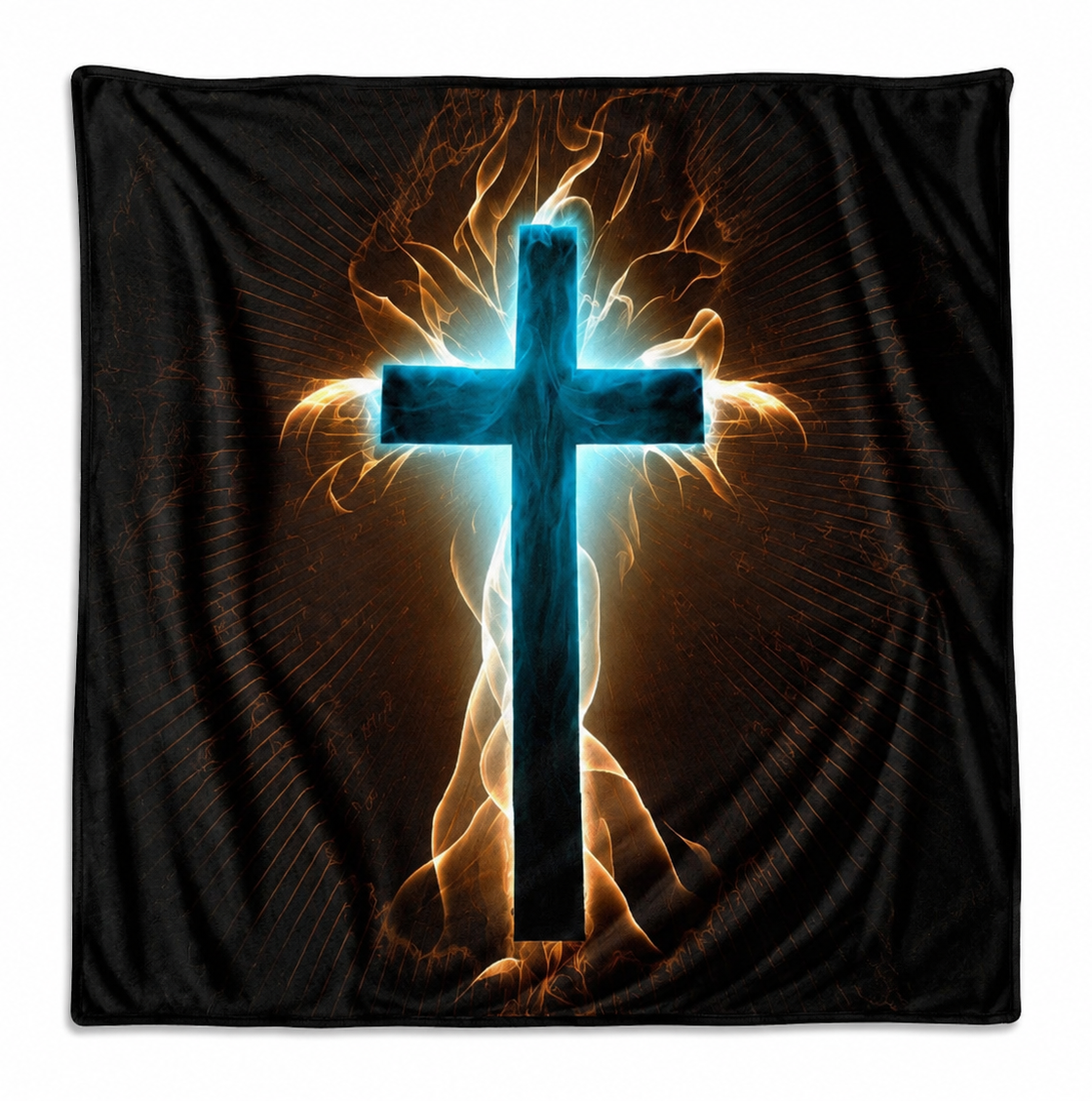 Fire Cross Soft Flannel Blanket
