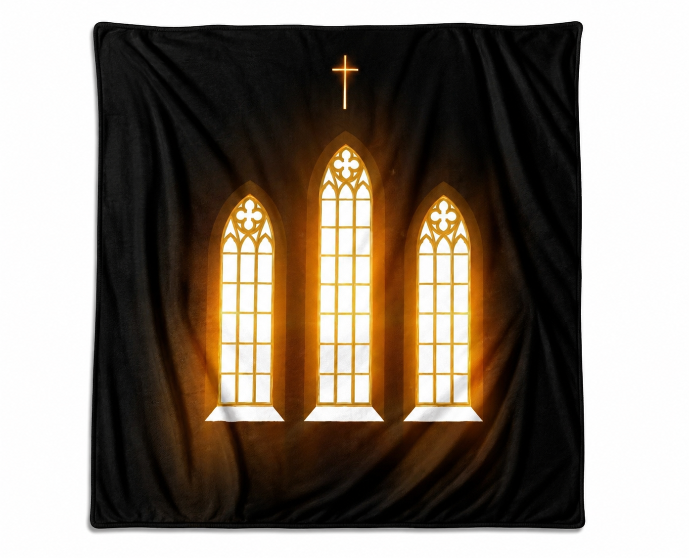 Cross in Sanctuary Soft Flannel Blanket