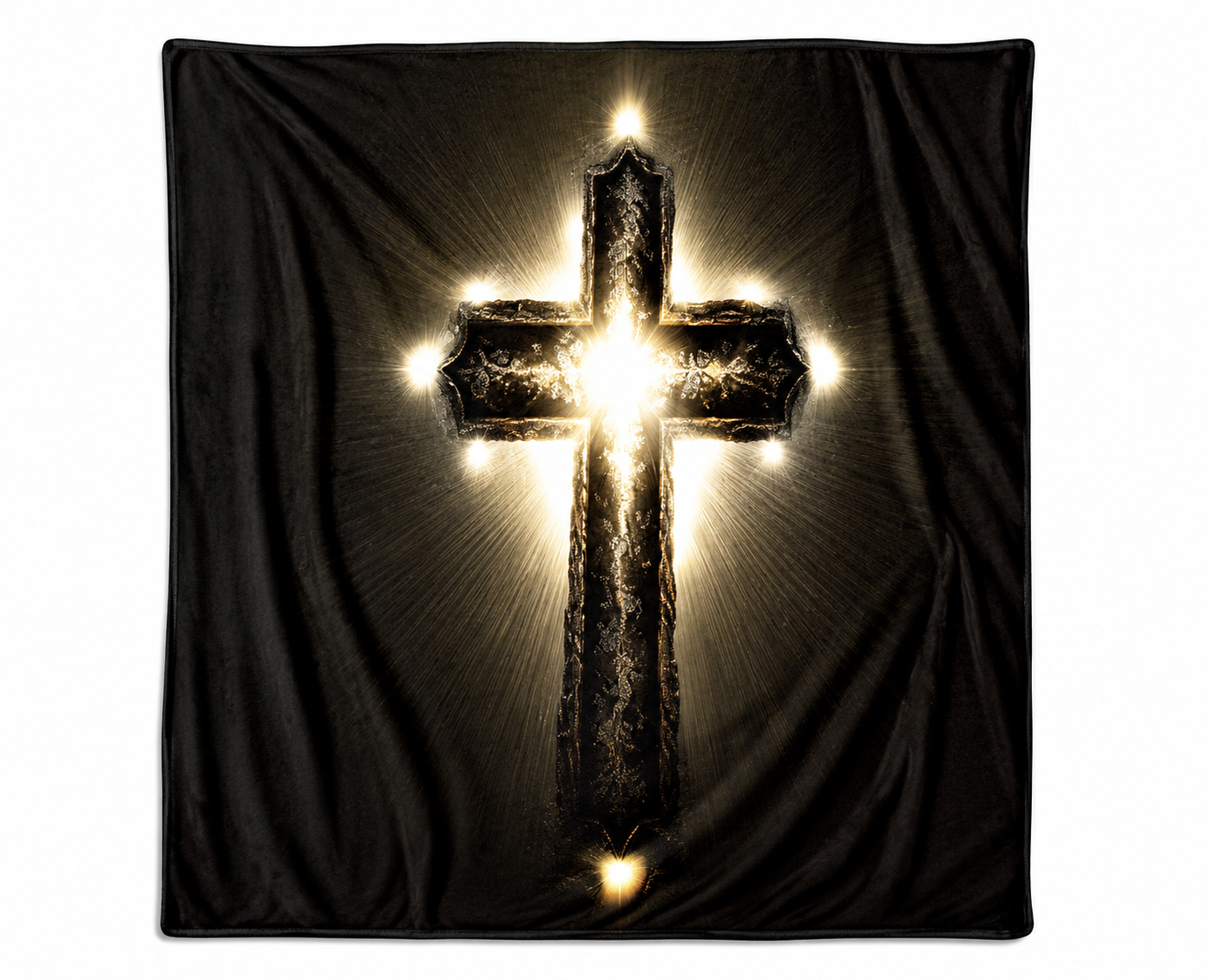 Shining Cross Soft Flannel Blanket