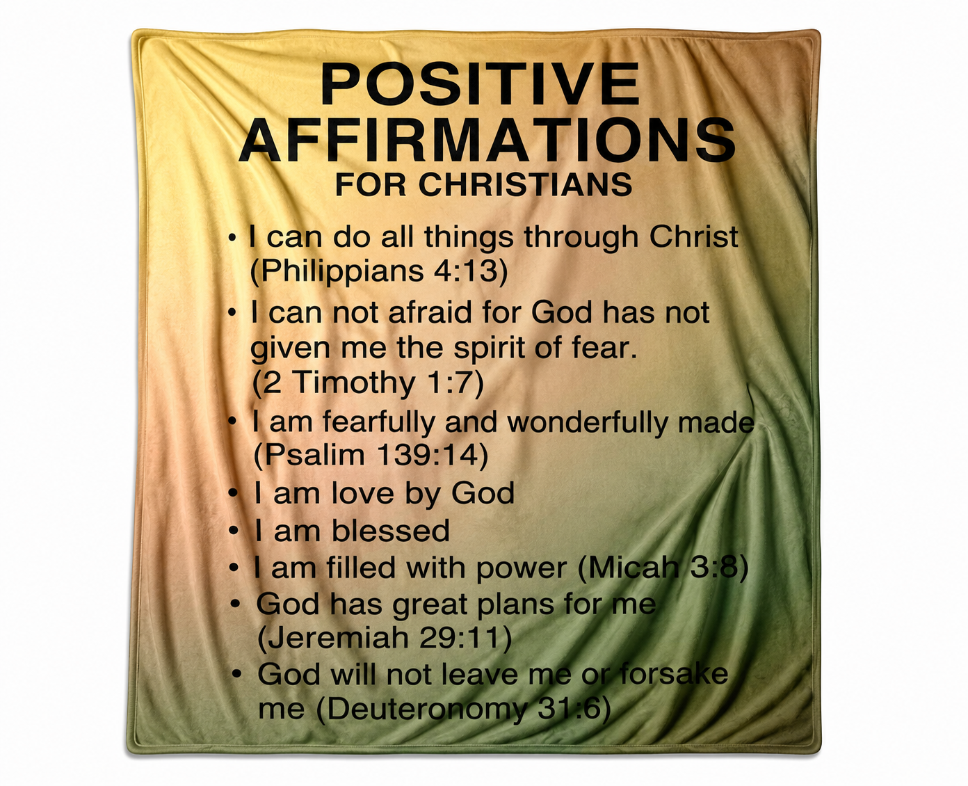 Positive Affirmations Soft Flannel Blanket