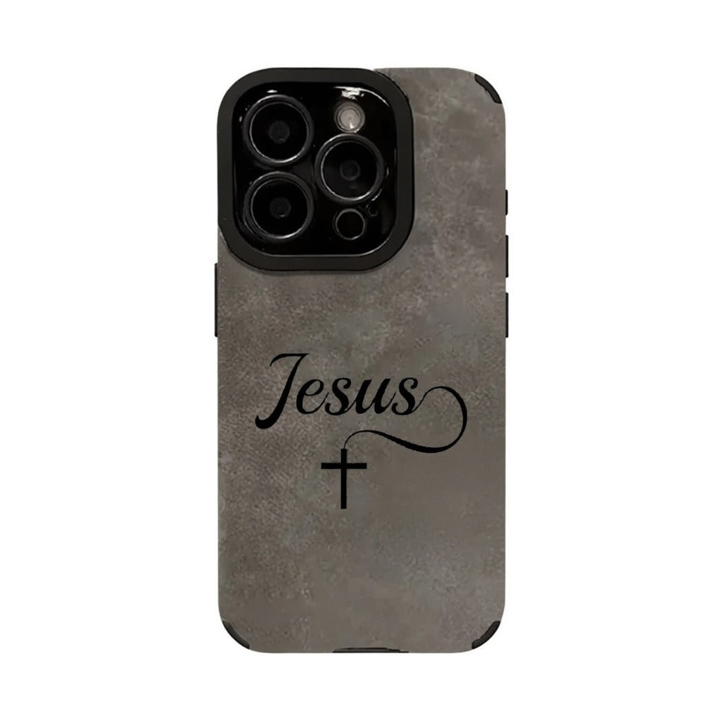 Suede Jesus iPhone Case