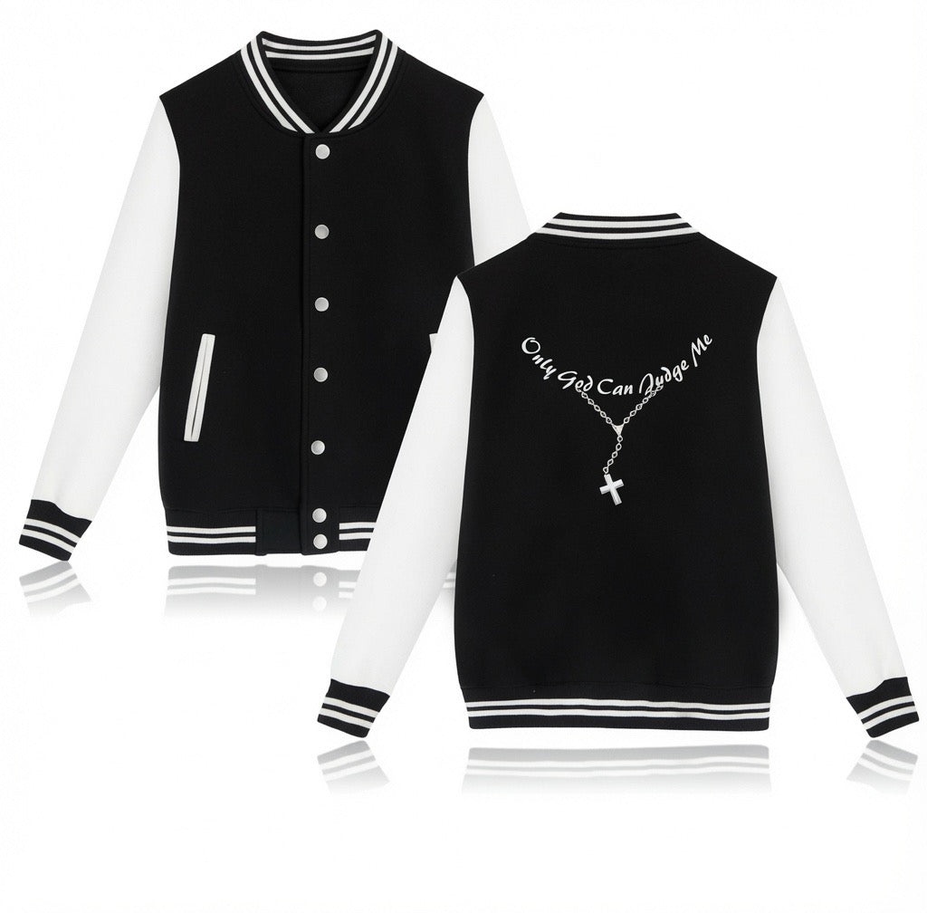 Only God Can Judge Me Varsity Jacket