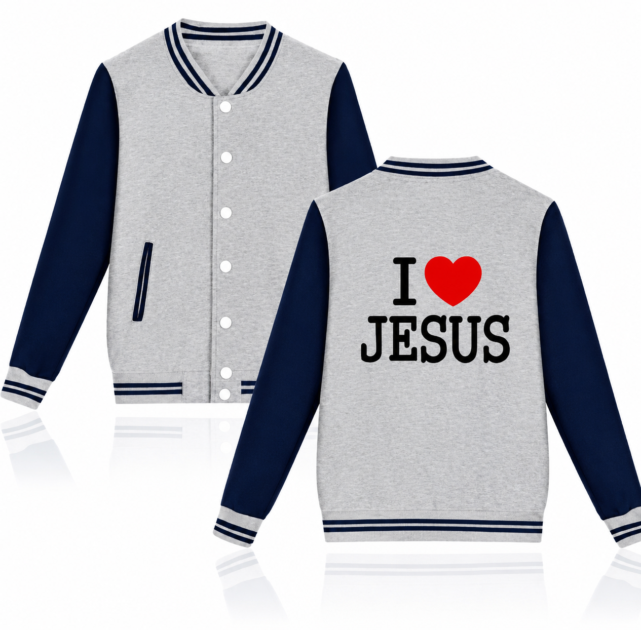 I Love Jesus Varsity Jacket