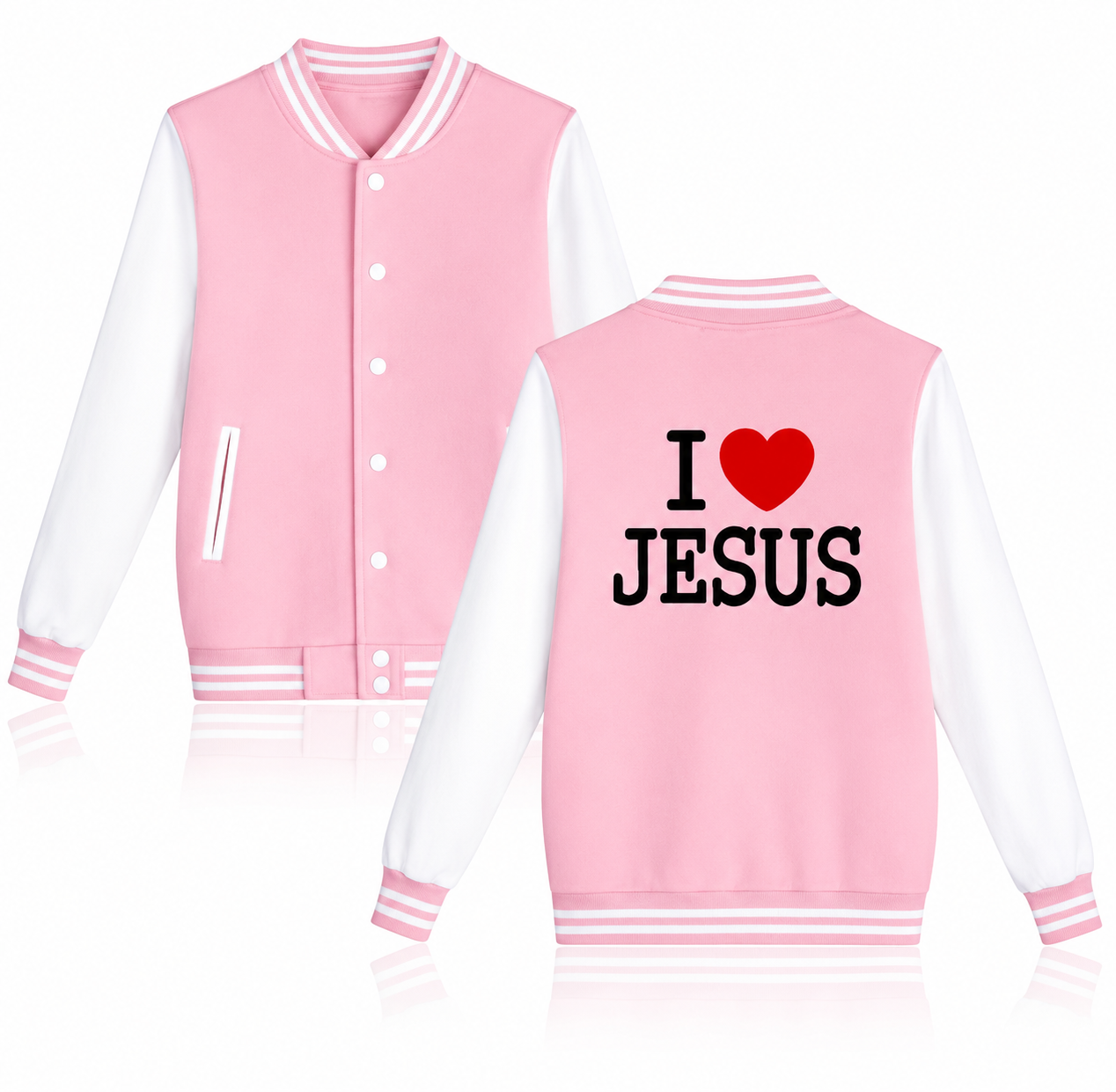 I Love Jesus Varsity Jacket