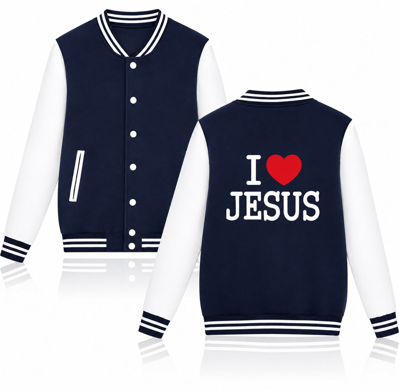I Love Jesus Varsity Jacket