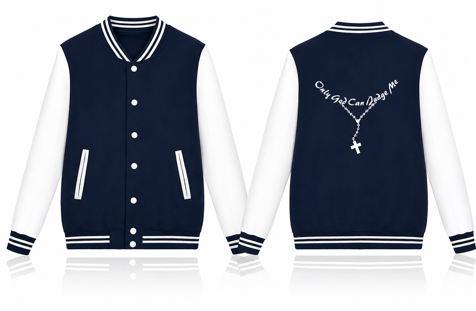 Only God Can Judge Me Varsity Jacket
