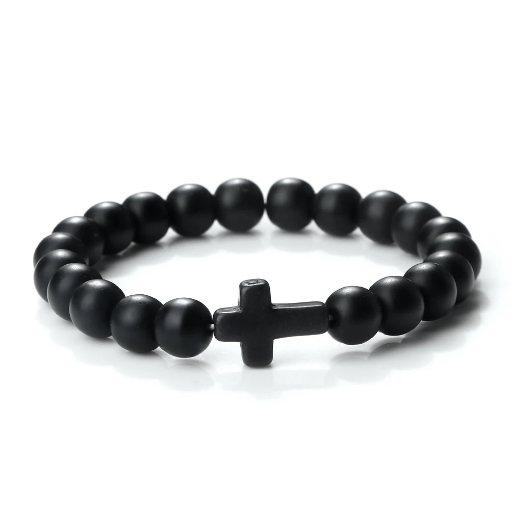 Natural Stone Onyx Beaded Bracelet Collection