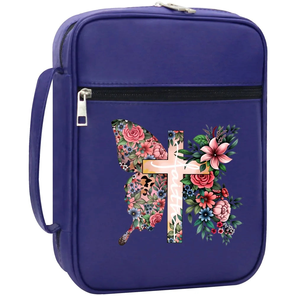 Floral Butterfly Bible Case