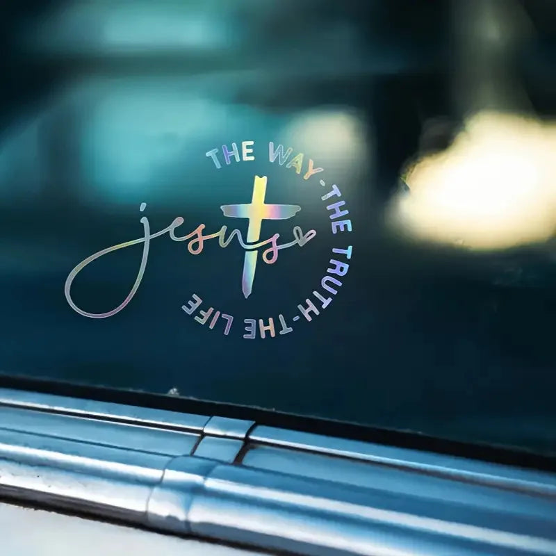 Jesus The Way The Truth The Life Car Sticker