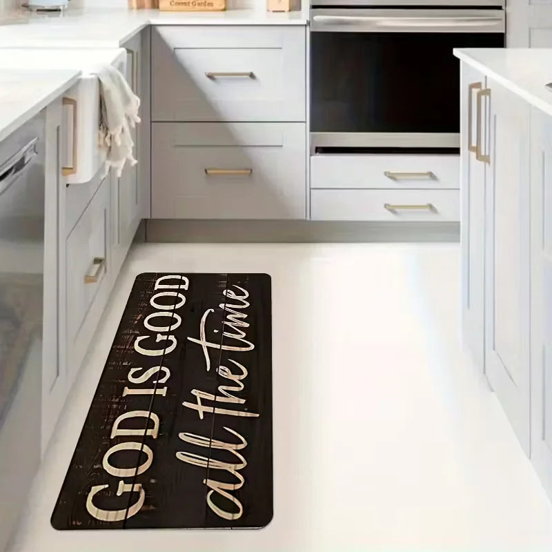 God Is Good All the Time Floor Mat