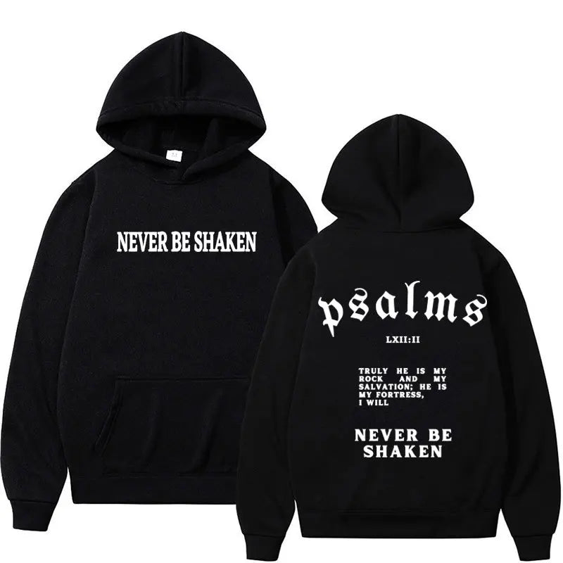 Never Be Shaken Psalms Hoodie Collection