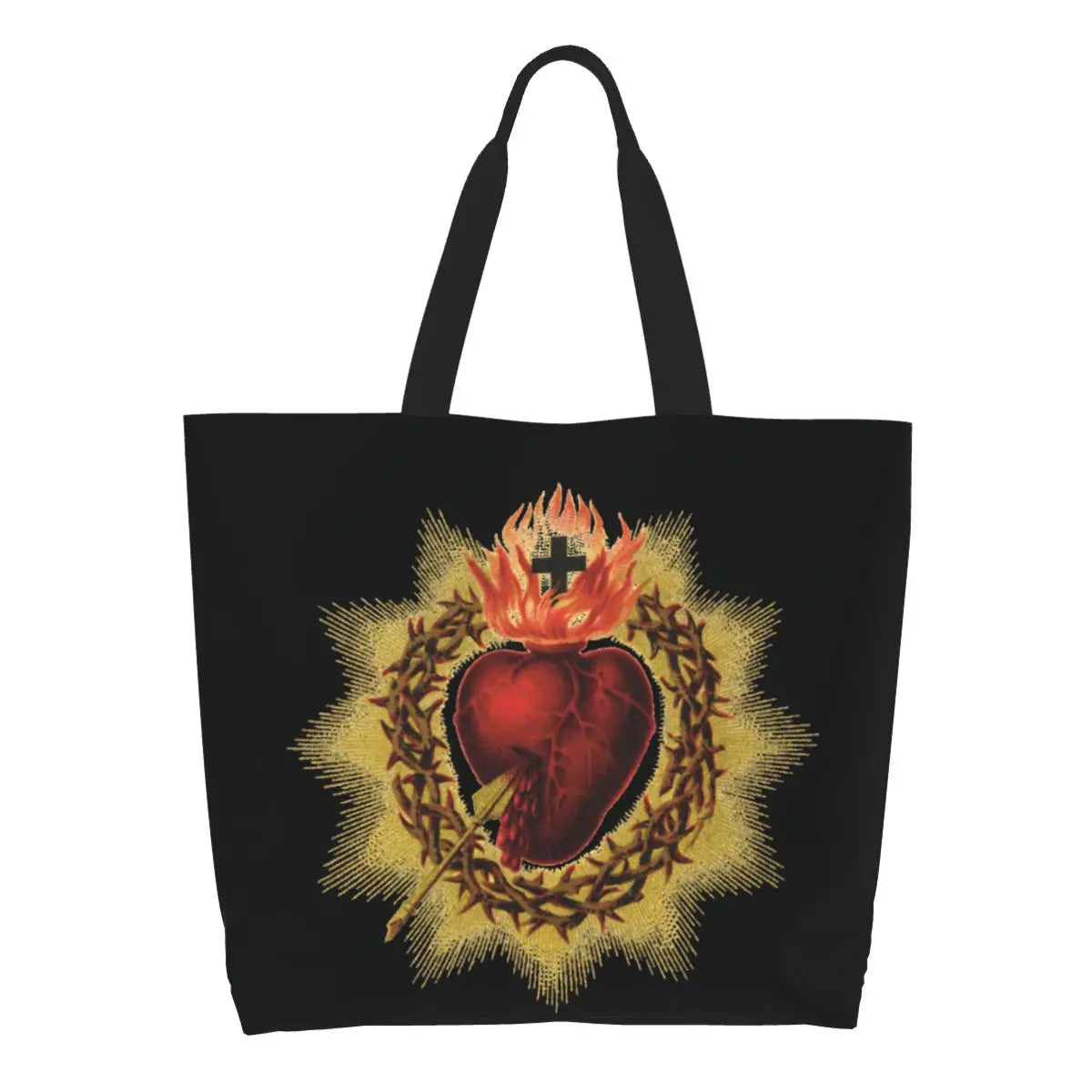 Sacred Heart Canvas Tote Bag