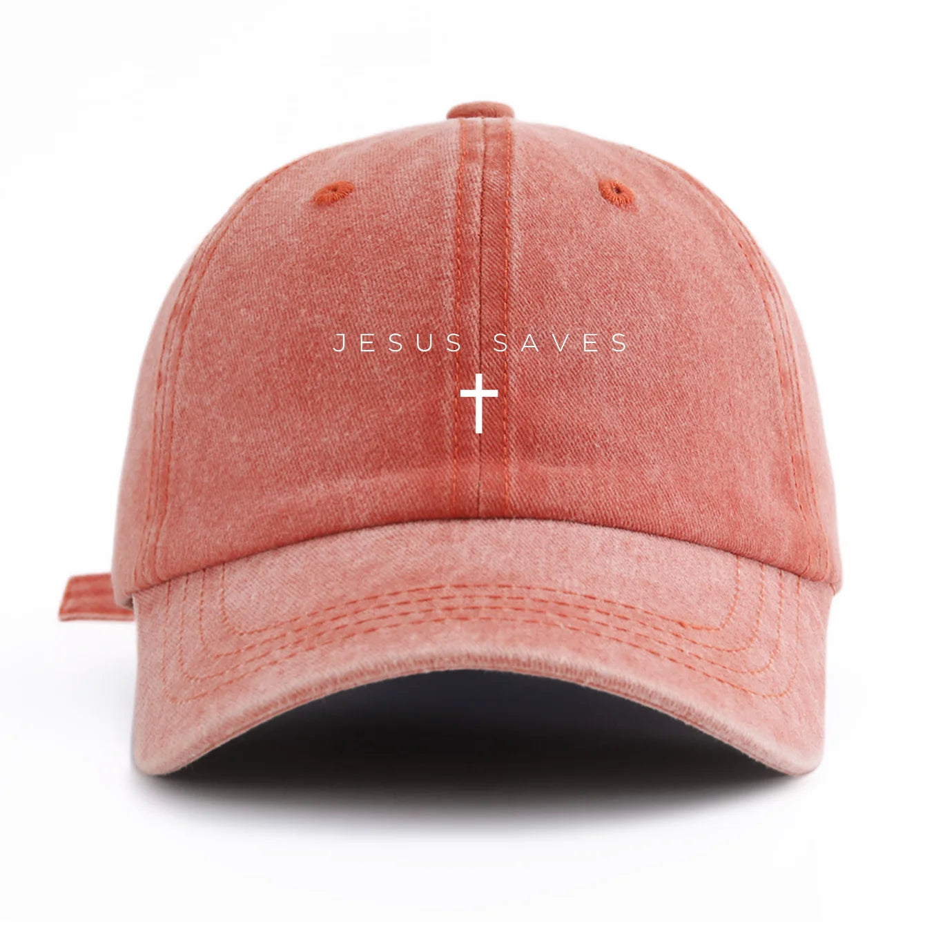 Jesus Saves Minimalist Washed Cap