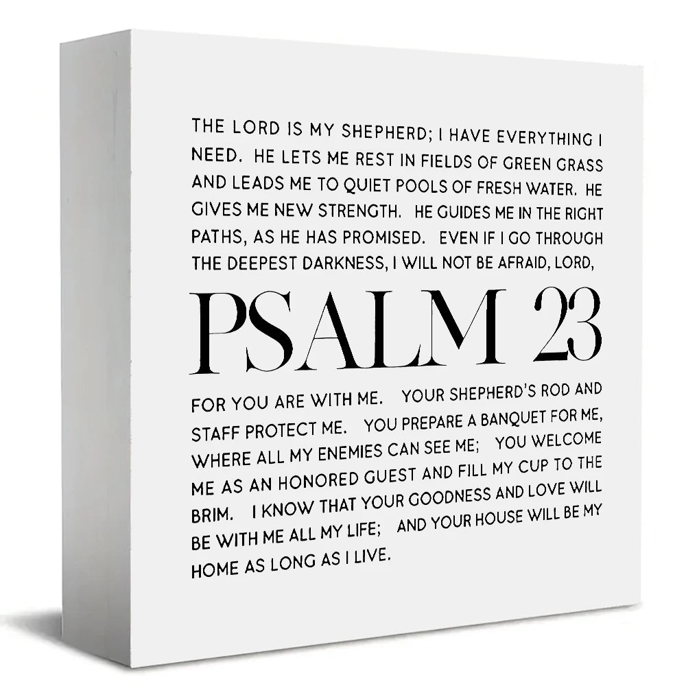 Psalm 23 Wooden Plaque
