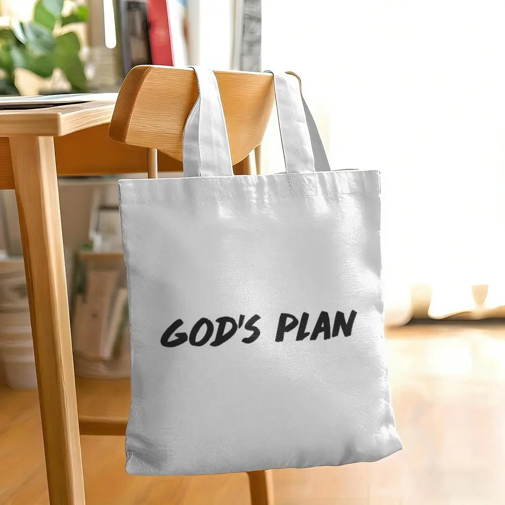 GOD'S PLAN Canvas Tote Bag Collection