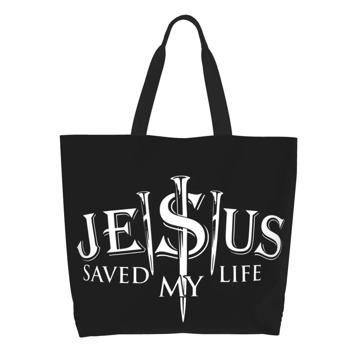 Jesus Saved My Life Tote Bag