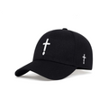 Cross & Teardrop Embroidered Cap