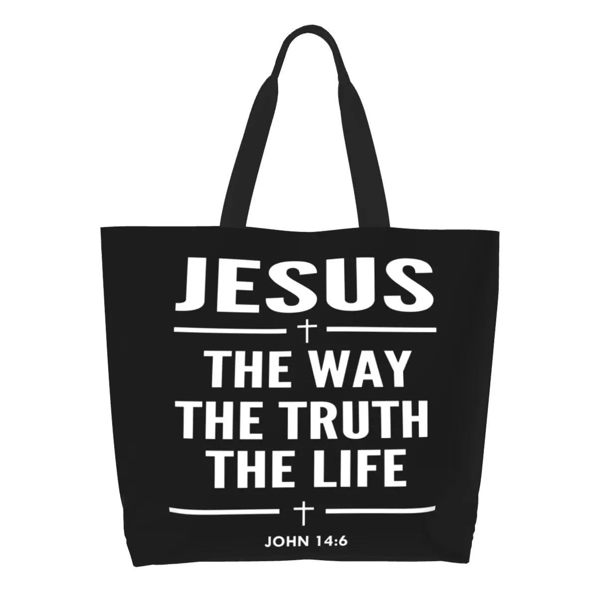 Jesus – The Way, The Truth, The Life Canvas Tote Bag