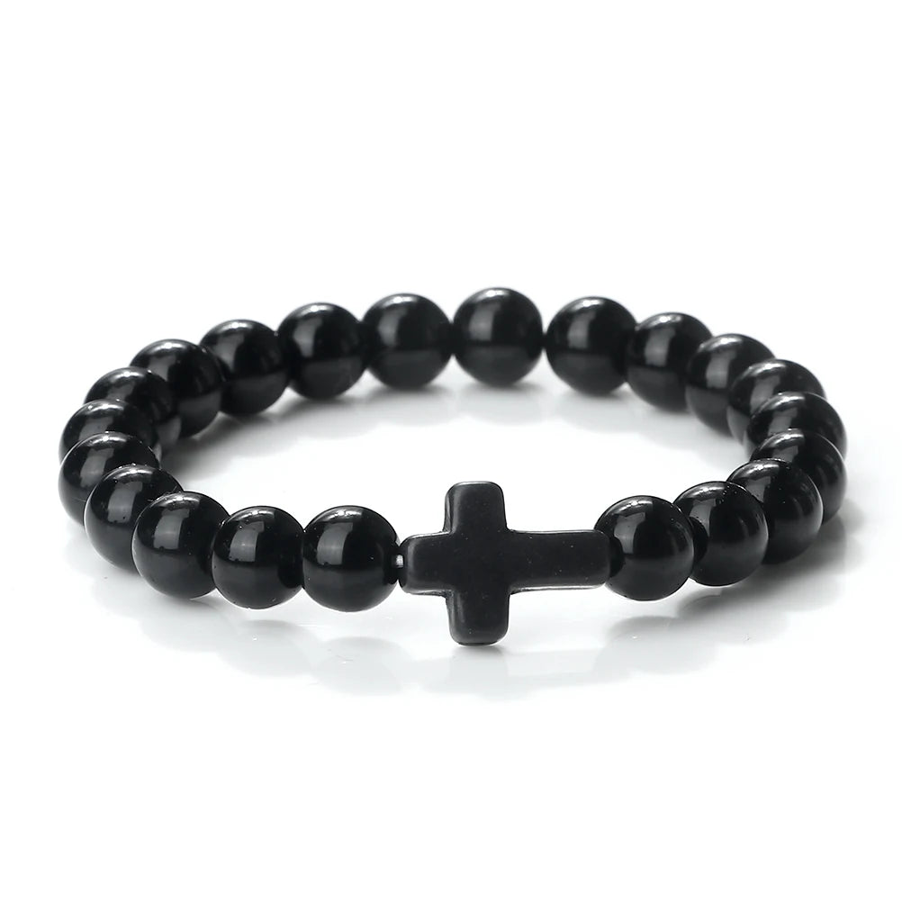 Natural Stone Onyx Beaded Bracelet Collection