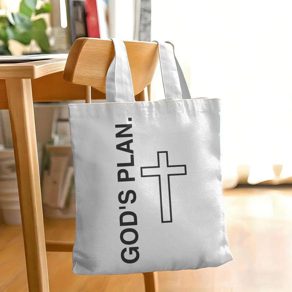 GOD'S PLAN Canvas Tote Bag Collection