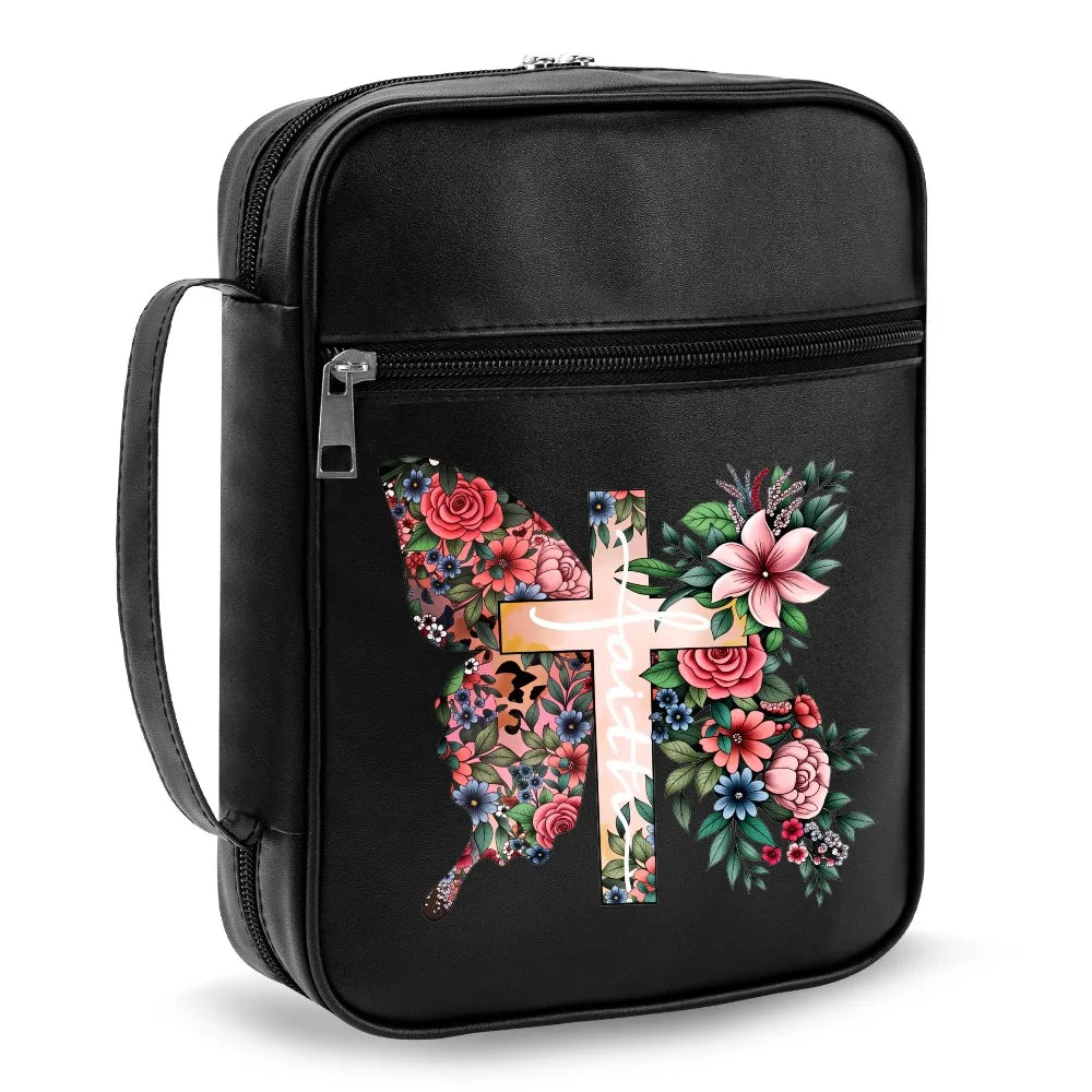 Floral Butterfly Bible Case