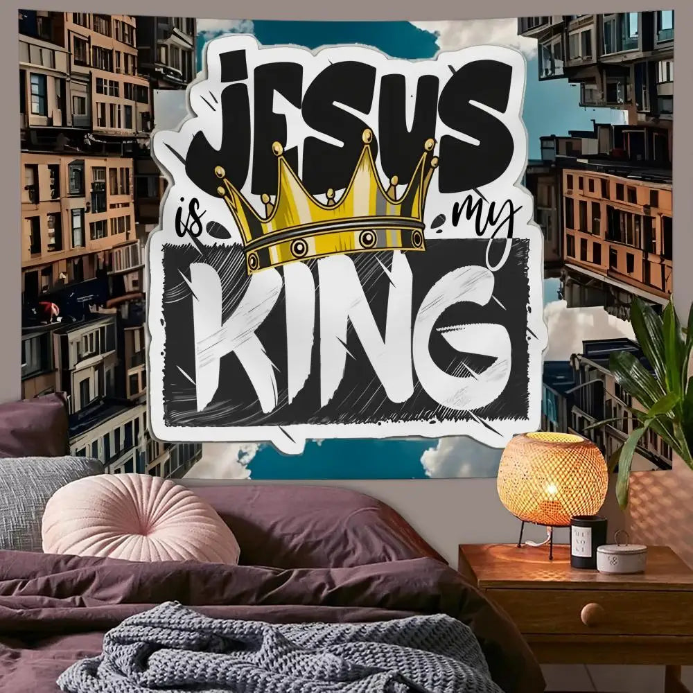 Jesus Is My King Tapestry