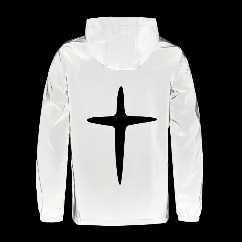 Reflective Fashion Cross Windbreaker