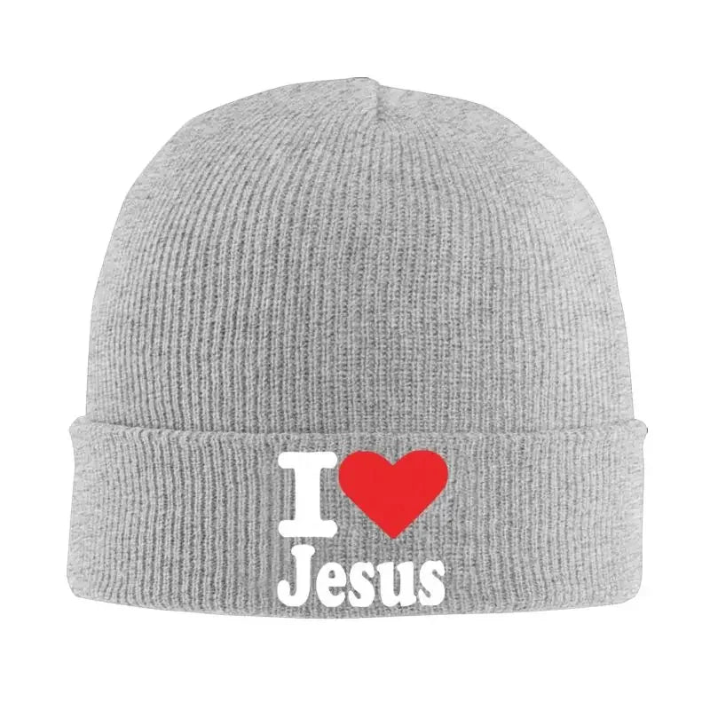 I Love Jesus Knit Beanie