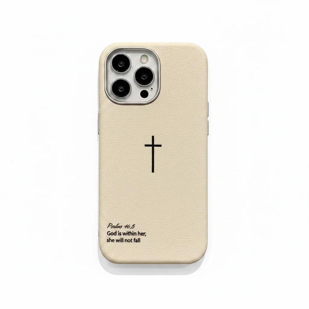Psalms 46:5 Cross iPhone Case