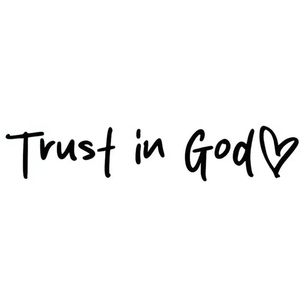 Trust In God Car Sticker