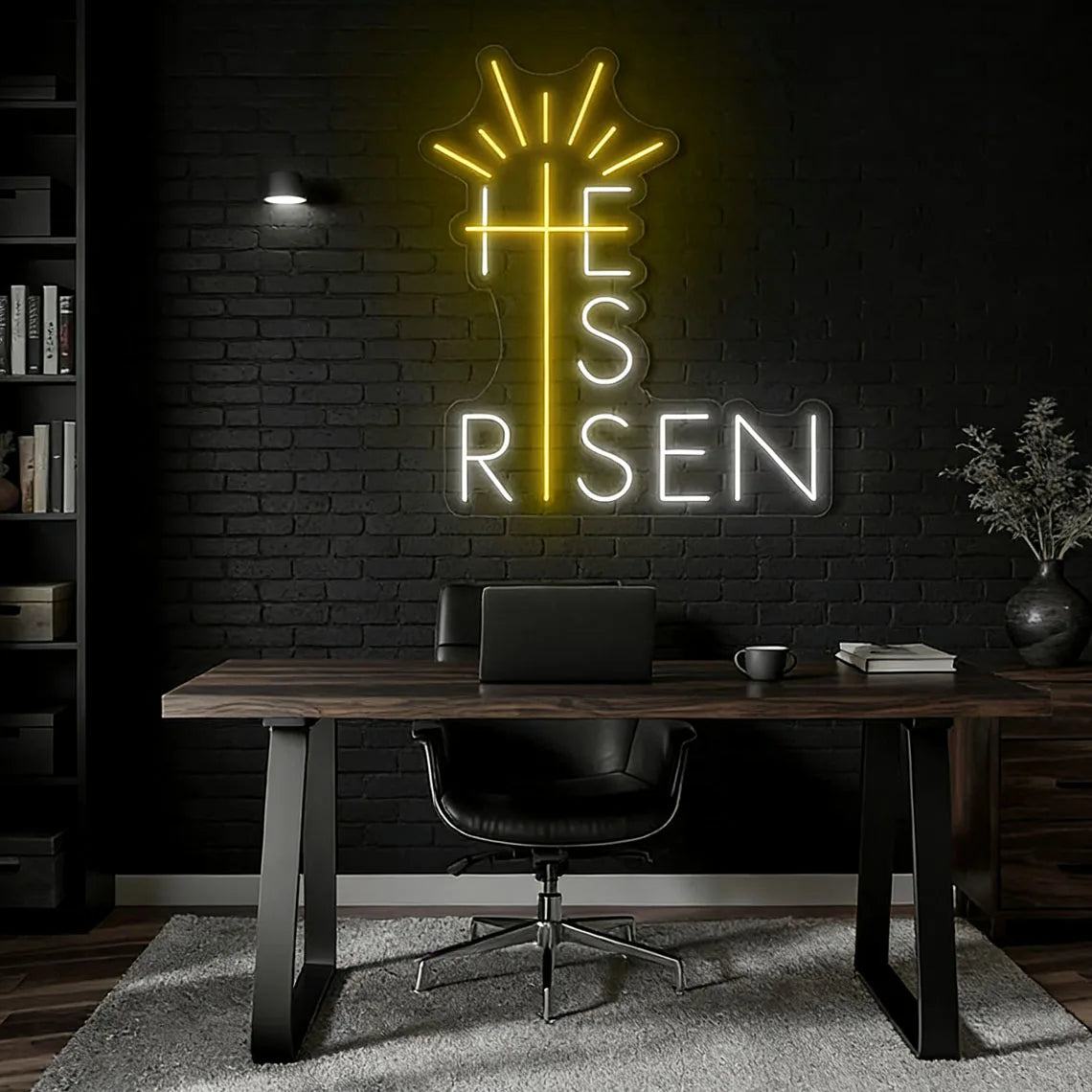 He Is Risen Neon Sign