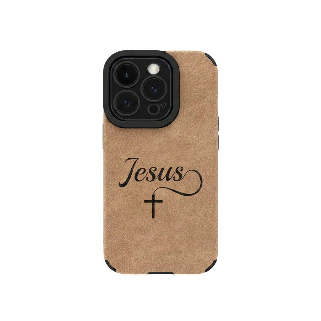 Suede Jesus iPhone Case