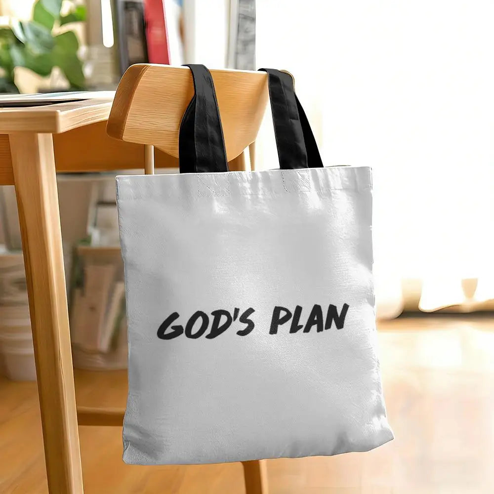 GOD'S PLAN Canvas Tote Bag Collection
