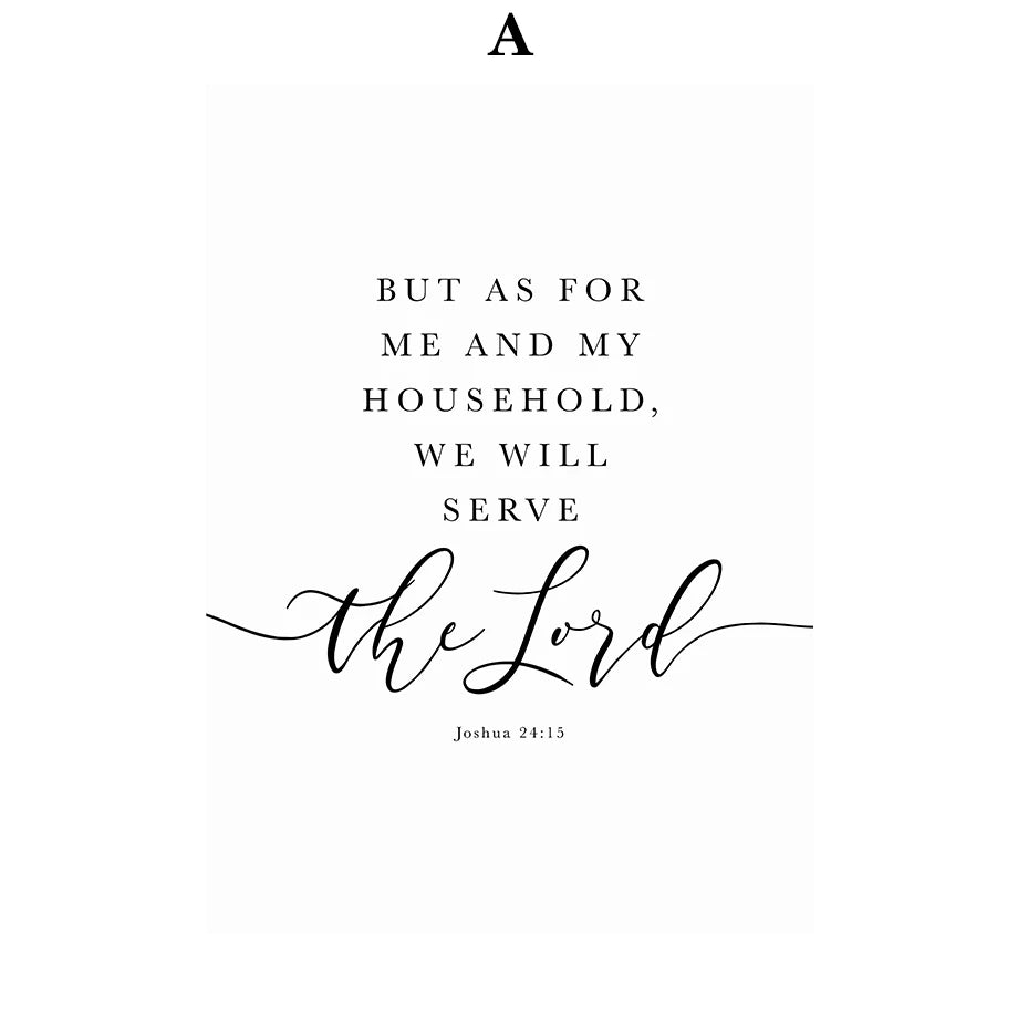 Inspirational Scripture Canvas Posters Collection