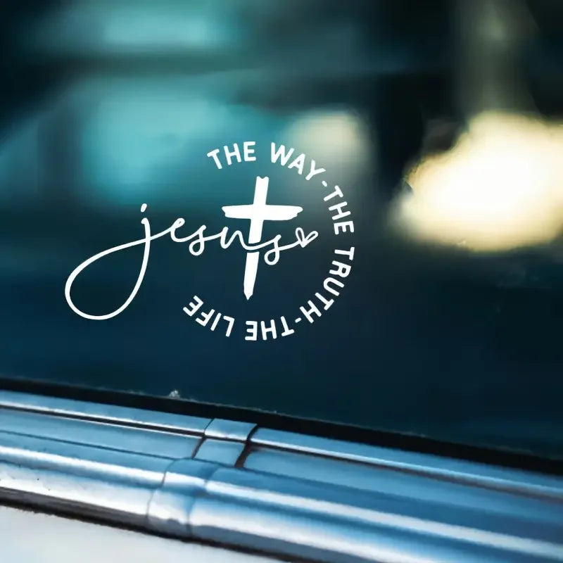 Jesus The Way The Truth The Life Car Sticker